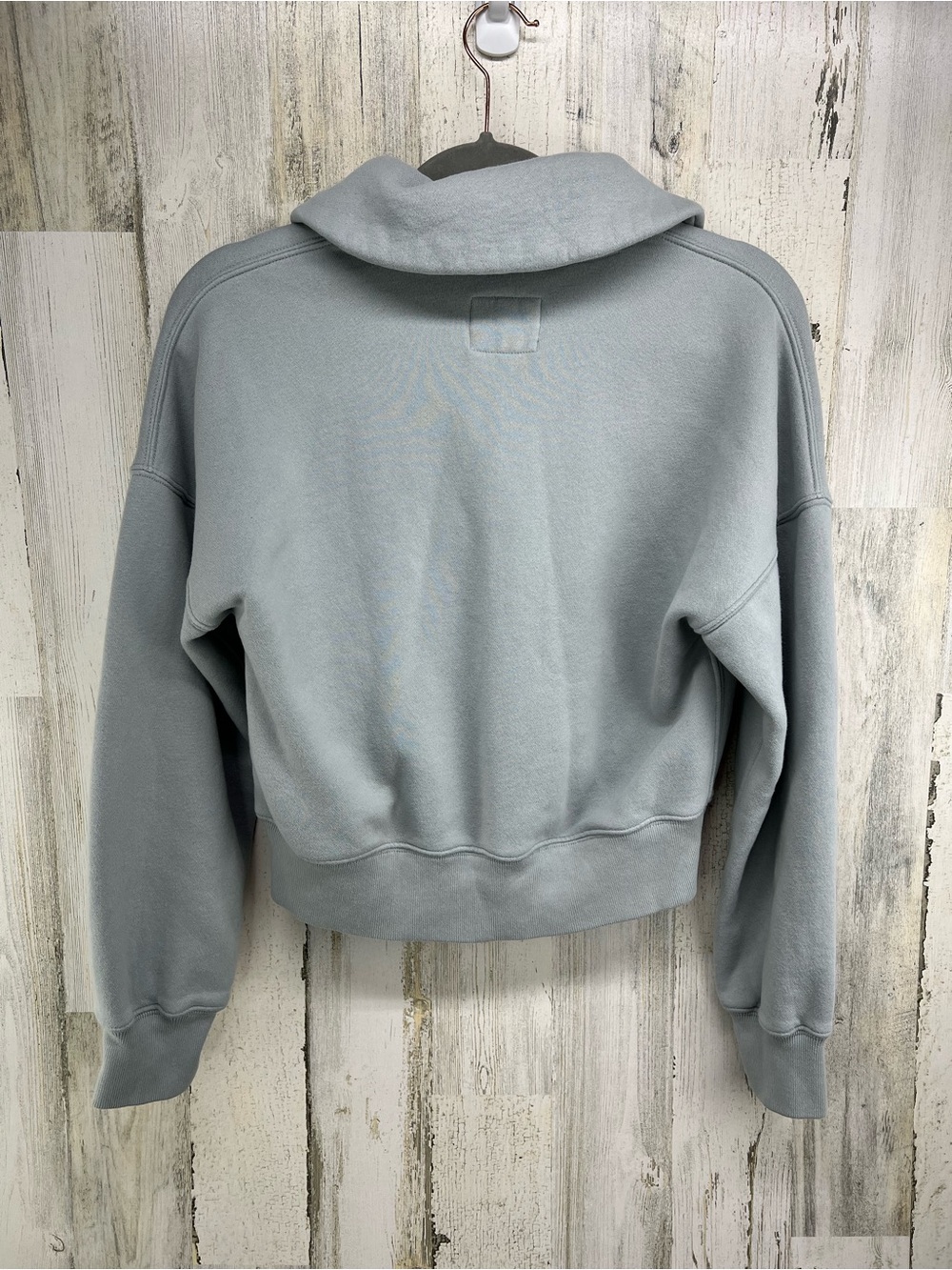 Abercrombie & Fitch Soft AF Collection Shawl Collar Light Blue Sweatshirt XS - Picture 4 of 6